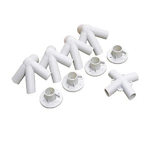 Kit de conexões para gazebo ntk Fiesta, Fantasy e Green