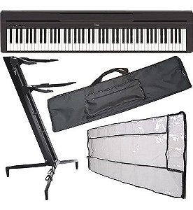 Kit Piano Digital P45 Yamaha C/ Acessórios + Suporte Stay