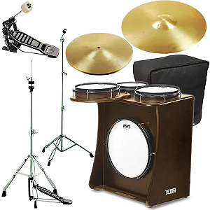 Kit Tajon FSA Master TAJ50 Tabaco Bumbo 14" caixa 10" Ton 10" e ton 8"