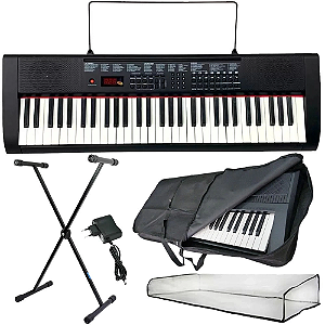 Teclado Musical Profissional 61 Teclas USB Suporte e Capa - O Acústico -  Referência em instrumentos musicais na internet