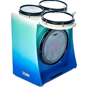 Tajon Fsa Master Plus Blue Fade Caixa 10 Tom 8 Bumbo 14 Azul