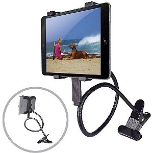 VEXCLIP-TAB Suporte Articulado Flexível Universal para Tablet Cama e Mesa Vedor Vexclip Tab