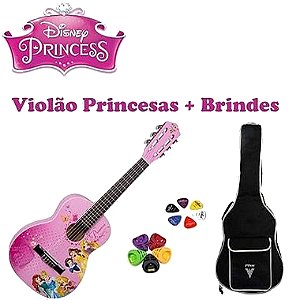 Violao Infantil Phx Disney Princesas Vip-3 + Brindes