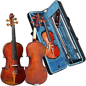 Violino VE431 3/4 Tampo em Abeto Envernizado Eagle + Estojo Extra Luxo