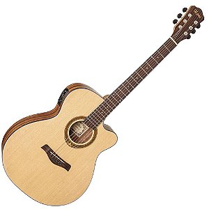 Violão Elétrico Hofma HMA295 Aço Mini Jumbo Natural Satin