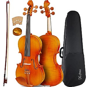 Violino Hofma By Eagle HVE 242 4/4 com Case Arco Breu