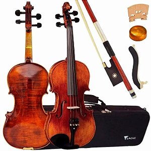 Violino Eagle VK 644 4/4 Sólido Envelhecido Completo