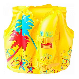 Colete Boia Infantil Inflável Tropical 41cm X 30cm - Bestway