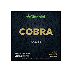 Encordoamento Cavaquinho Giannini Cobra Níquel GESCL (.010 – .026) Leve