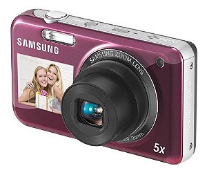 Câmera Digital PL120 Rosa Compacta - Samsung