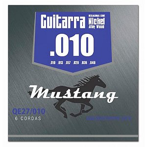 Encordoamento Para Guitarra Mustang Qe27 .010/.046