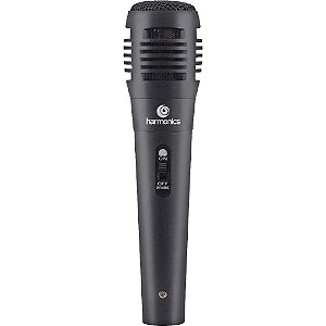Microfone Dinâmico Supercardióide Cabo 3m MDC101 Preto Harmonics