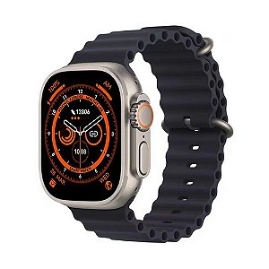 Relógio Inteligente Smartwatch GS8 Ultra 2023 Pulseira Oceano Preto