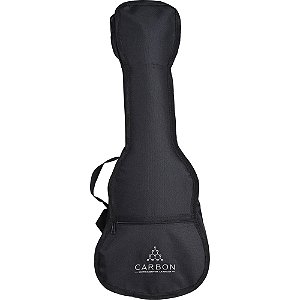 Capa Para Ukulele Soprano Nylon Acolchoada Preta Carbon