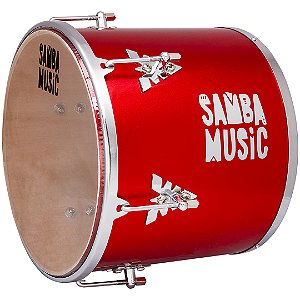 Repique de Mão Alumínio 30x11 Samba Music 906AL Cereja