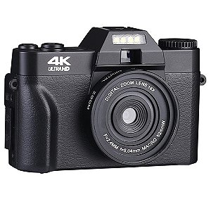Câmera Digital 48mp 4K Ultra HD Vlogging Câmera 30 fps Wi-fi 16x Zoom
