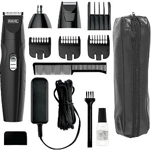 Aparador de Pelos Wahl Groomsman Grooming Kit Recarregável