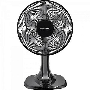 Ventilador de Mesa Ventisol Turbo 6 30cm Preto/Cinza 127v