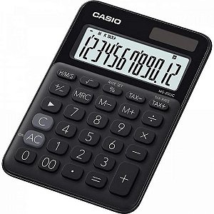 Calculadora de Mesa Casio MS20UC 12 Dígitos Preta