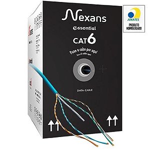 Cabo de Rede CAT.6 CM 305m Azul Nexans - CX / 305