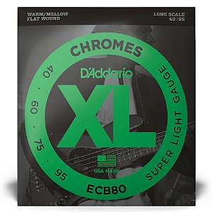 Encordoamento Baixo 4C 40-95 D Addario XL Chromes ECB80