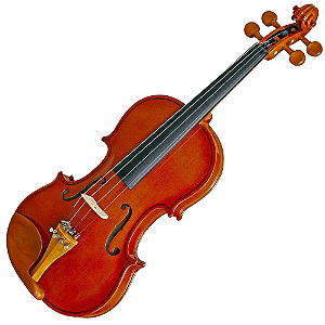 Violino Hofma HVE221 1/2 com Tampo Abeto, Fundo e Laterais Maple, Acabamento Envernizado, Arco com Olho Paris e Crina Animal, Breu e Estojo Térmico Extra Luxo HTML