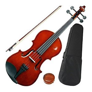 Violino Barato 1/2 Completo Com Case E Arco Concert Cv