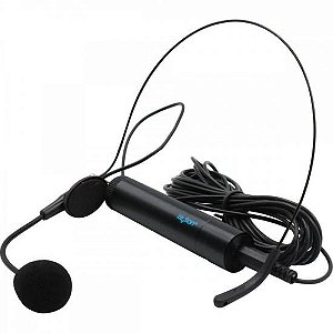 Microfone Headset Leson HD 750R Com Fio Preto