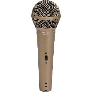 Microfone de Mão Leson LS58 Dinâmico Champanhe