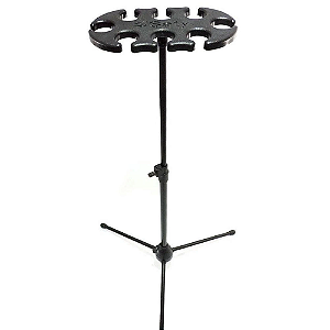 Pedestal Suporte Descanso Para 8 Microfones Saty - Pm08
