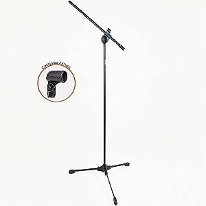 Pedestal Suporte Microfone Profissional Tpl Ask + Cachimbo