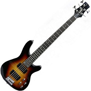Baixo Waldman GBW-105 5 Cordas HH Brown Sunburst BS