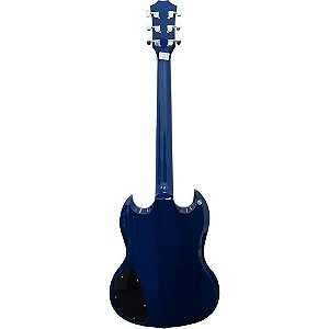 Guitarra Elétrica Sg De Madeira Maciça Thomaz Teg 340 Azul