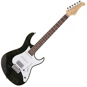 Guitarra Elétrica 6 Cordas Cort G280 SEL TBK Trans Black