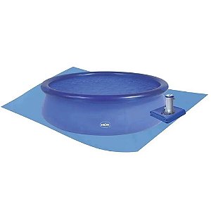 Piscina Inflável Mor 4600 Litros em PVC com Capa Forro e Filtro 220V