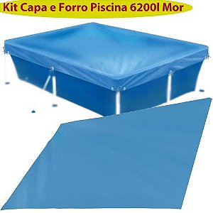 Kit Capa E Forro De Proteção Para Piscina Mor 6200l Envio24h