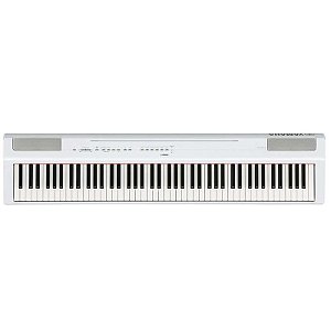 Piano Digital P 125 Wh Branco 88 Teclas Sensitivas Com Fonte E Pedal Sustain Yamaha