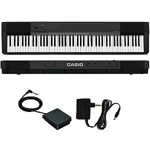 Piano Digital Casio Cdp-135 88 Teclas Preto Com Pedal Sp-3 Lançamento 2018