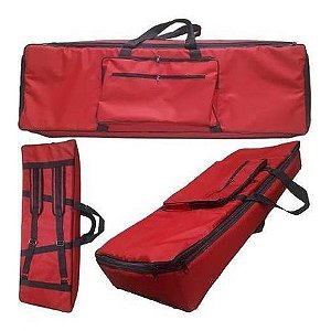 Capa Bag Master Luxo Para Teclado Axiom 61 Nylon Vermelho