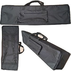 Capa Bag Master Luxo Para Teclado Roland Vr09 Nylon Preto
