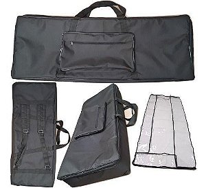 Capa Bag Master Luxo Teclado Yamaha Psr-f51 Bk + Cobertura