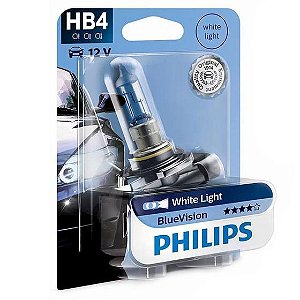 Lâmpada Para Farol Blue Vision Blister HB4 12V 55/60W PHILIPS