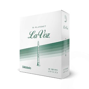 Palheta Clarineta Bb (10 Unidades) D Addario La Voz RCC10SF