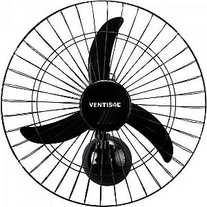 Ventilador de Parede Ventisol Oscilante 60cm Aço Preto Bivolt