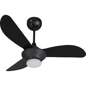 Ventilador de Teto Ventisol Mistral 3 Pás Preto Bivolt