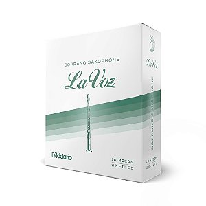 Palheta Sax Soprano M/S (10 Peças) D Addario La Voz RIC10MS
