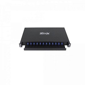 DIO 12-FO COMPLETO SC/UPC PADRÃO RACK 19" 1U - 2FLEX