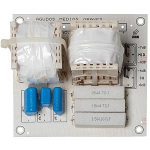 Divisor de Frequência Passivo 3 Vias 6dB TI 250W RMS HK1506V3 Hayonik