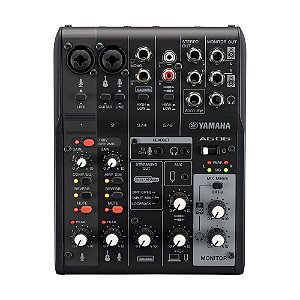 Mesa De Som Mixer Interface Usb Yamaha AG06 MK2 Preto