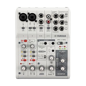 Mesa De Som Mixer Interface Usb Yamaha AG06 MK2 Branco
